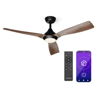 Klarstein Fiji Flow 2 v 1 Smart, stropní ventilátor, Ø 132 cm, stmívatelné LED světlo, dálkové o