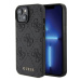 Kryt Guess GUHCP15SP4EPMK iPhone 15 6.1" black hardcase Leather 4G Stamped (GUHCP15SP4EPMK)