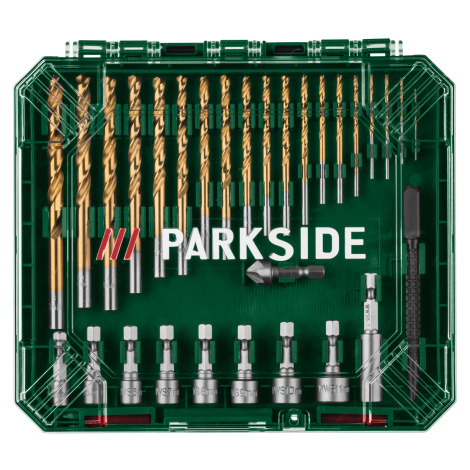 Parkside® Sada vrtáků a bitů, 75dílná