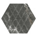 Paradyz Dlažba Marvelstone Grey Hexagon 19.8x17.1 cm