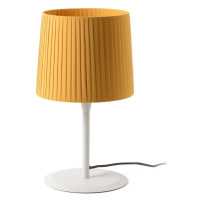 FARO SAMBA bílá/skládaná žlutá stolní lampa
