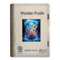 Wooden puzzle Jellyfish World A3