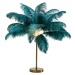 KARE Design Stolní lampa Feather Palm - zelená, 60cm