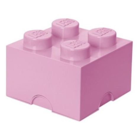 LEGO® úložný box 4 - světle růžová 250 x 250 x 180 mm