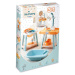 Pečovatelská sada pro panenku Nursery 3v1 Écoiffier přebalovací stolek jídelní židle a vanička s