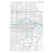 Mapa Calgary white, 26.7x40 cm