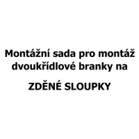 Montážní sada 20 ks kotev pro dvoukřídlovou branku