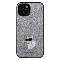 Kryt Karl Lagerfeld KLHCSA35GCNPSG A35 A356 silver hardcase Fixed Glitter Choupette Logo Metal P