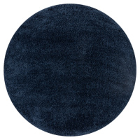 Flair Rugs koberce Kusový koberec Shaggy Teddy Navy kruh Rozměry koberců: 133x133 (průměr) kruh