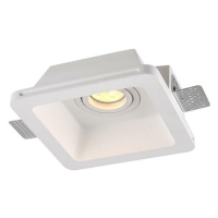 ACA Lighting bodové svítidlo hranaté nastavitelné sádrové bezrámečkové AARI GU10 G16760C