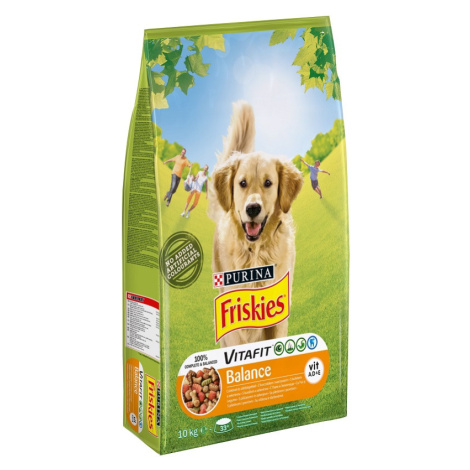 Friskies Balance granule pro psy - kuřecí a hovězí se zeleninou 15 kg