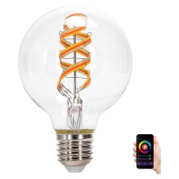 B.V. LED RGBW Žárovka FILAMENT G80 E27/4,9W/230V 2700K