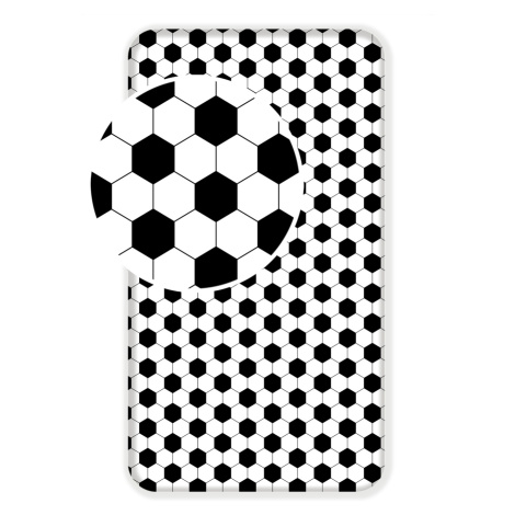 Jerry Fabrics Bavlněné napínací prostěradlo 90x200 + 25cm - Fotbal