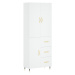 vidaXL Skříň highboard bílá 69,5 x 34 x 180 cm kompozitní dřevo