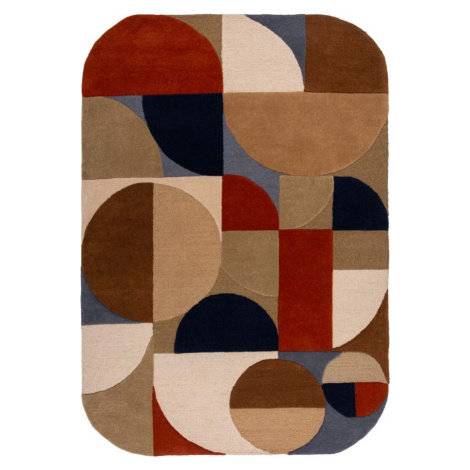 Ručně tkaný vlněný koberec v terakotové barvě 200x290 cm Mia Arch – Flair Rugs