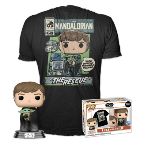 Funko Pop! The Mandalorian Luke with Child 482 T-shirt size L