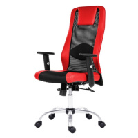 Kancelářská židle HARDING černá/červená