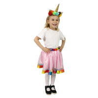 RAPPA Dětský kostým TUTU sukně jednorožec s čelenkou