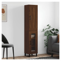 vidaXL Skříň highboard hnědý dub 34,5 x 34 x 180 cm kompozitní dřevo