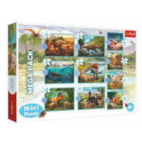 Puzzle 10v1 Seznamte se se všemi dinosaury v krabici 40x27x6cm