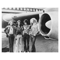 Fotografie Led Zeppelin With The Starship, 1973, Hulton Archive, 40 × 30 cm