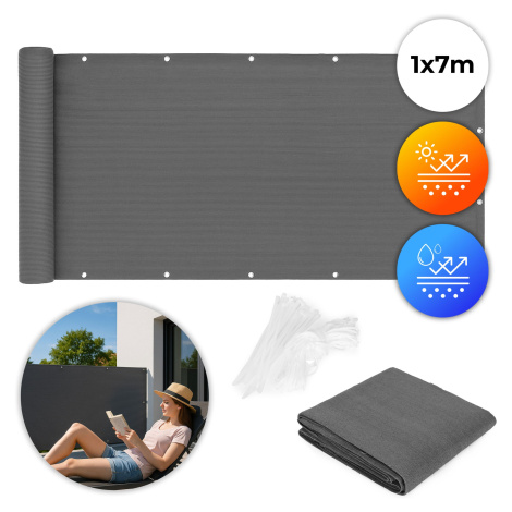 MultiGarden Balkonová zástěna Shadex 100x700 cm šedá