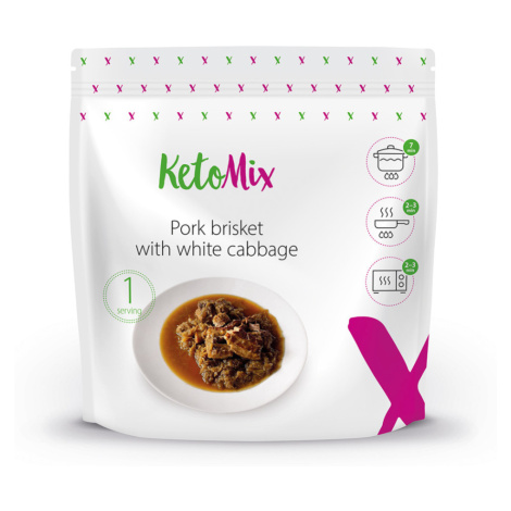 KetoMix Vepřový bůček s bílým zelím hotový pokrm 250 g