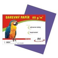 Barevný papír A4 80 g - 100 ks - fialový