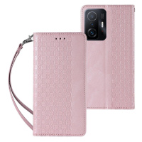 Magnet Case elegantní knížkové pouzdro s poutkem na Samsung Galaxy A12 / M12 Pink