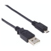 PremiumCord ku2m07f micro USB 2.0, A-B, 0,75m Černá