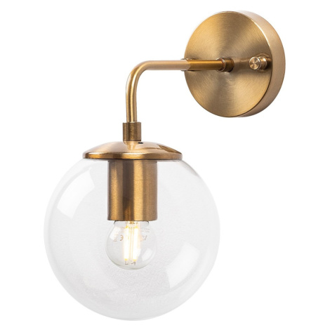 Opviq Nástěnná lampa Viran vintage zlatá/čiré sklo Opviq lights