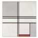 Obrazová reprodukce Composition (No. 1) Gray-Red, Mondrian, Piet, 40 × 40 cm