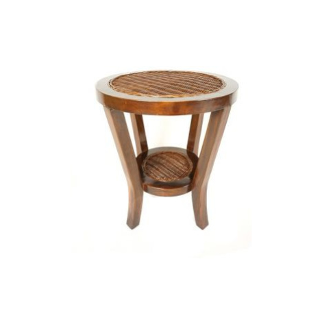 Ratanový obývací stolek PRAHA - tmavý med FOR LIVING