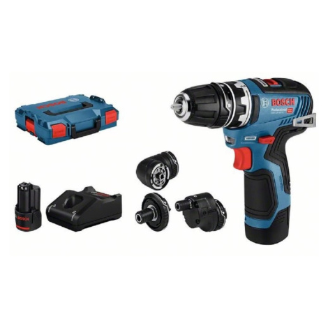 BOSCH Professional Vrtačka AKU GSR 12V-35 FC, L-BOXX, 3 nástavce 0.601.9H3.000 (2 × 3 Ah)