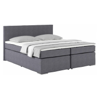 Postel Boxspring Nero Pl: 180/200cm, Tmavě Šedá