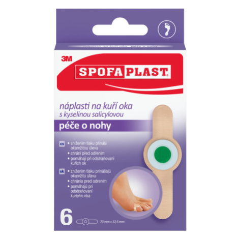 3M Spofaplast 183 Náplasti na kuří oka 70x12mm 6ks