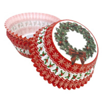 Cukrářské košíčky - vánoční - věnec - 50ks