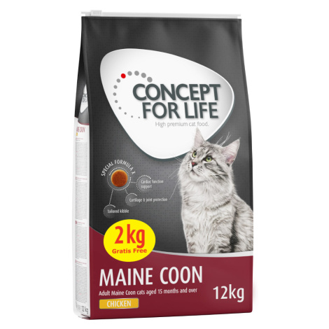 Concept for Life v bonusovém balení - 10 + 2 kg zdarma - Maine Coon (10 + 2 kg)