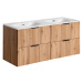 ArtCom Koupelnová skříňka s umyvadlem ADEL Oak U120/1 | 120 cm