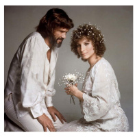 Fotografie Kris Kristofferson And Barbra Streisand, 40x40 cm