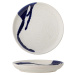 Bílo-modrý talíř z kameniny ø 27 cm Okayama – Bloomingville
