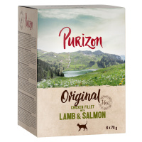 Purizon Adult 24 x 70 g - bez obilovin - Kuřecí filety s jehněčím a lososem