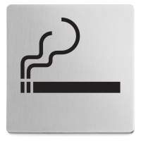 Piktogram prostor pro kouření samolepící broušený nerez ZACK