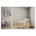 Dětská postel MOON 80 x 160 cm, borovice Rošt: S lamelovým roštem, Matrace: Matrace COMFY HR 10 