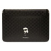 Pouzdro Karl Lagerfeld Sleeve KLCS16SAKHPKK 16" black Saffiano Monogram Ikonik (KLCS16SAKHPKK)