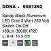 NOVA LUCE bodové svítidlo DONA černý hliník LED Cree 3W 230V vypínač na těle 3000K IP20 9081352