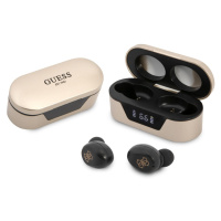 Guess True Wireless Classic Logo BT5.0 5H Stereo Earphones, zlatá