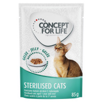 Výhodné balení Concept for Life 24 x 85 g - Sterilised Cats - v želé