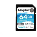 Kingston SDXC karta 64GB Canvas Go! Plus, R:170/W:90MB/s, Class 10, UHS-I, U3, V30