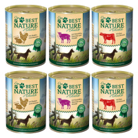 Best Nature Dog Adult 6 x 400 g - míchané balení (3 druhy)